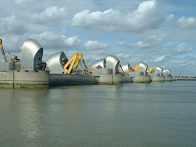 An image of the Thames Barrier.